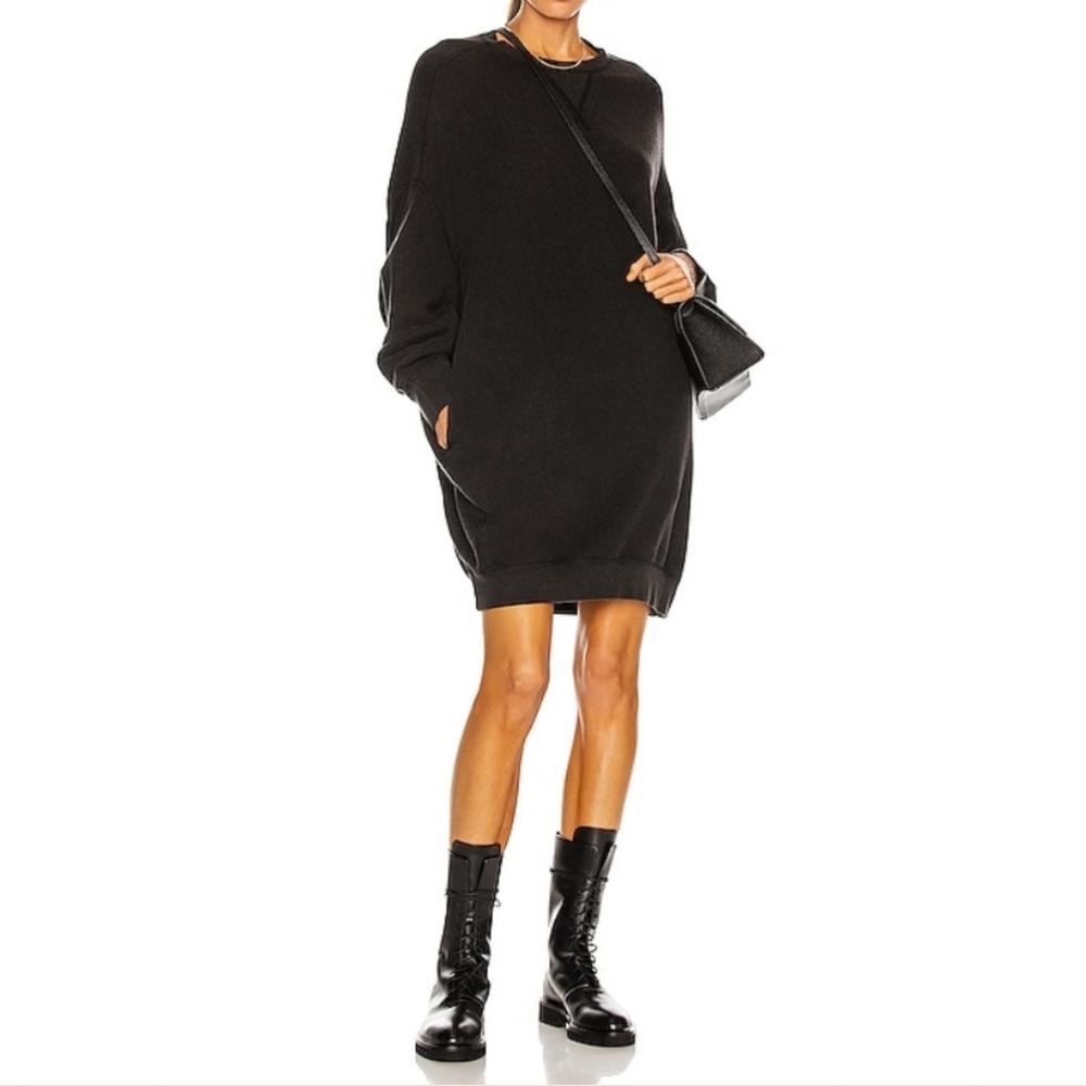 R13 Grunge Sweatshirt Dress
